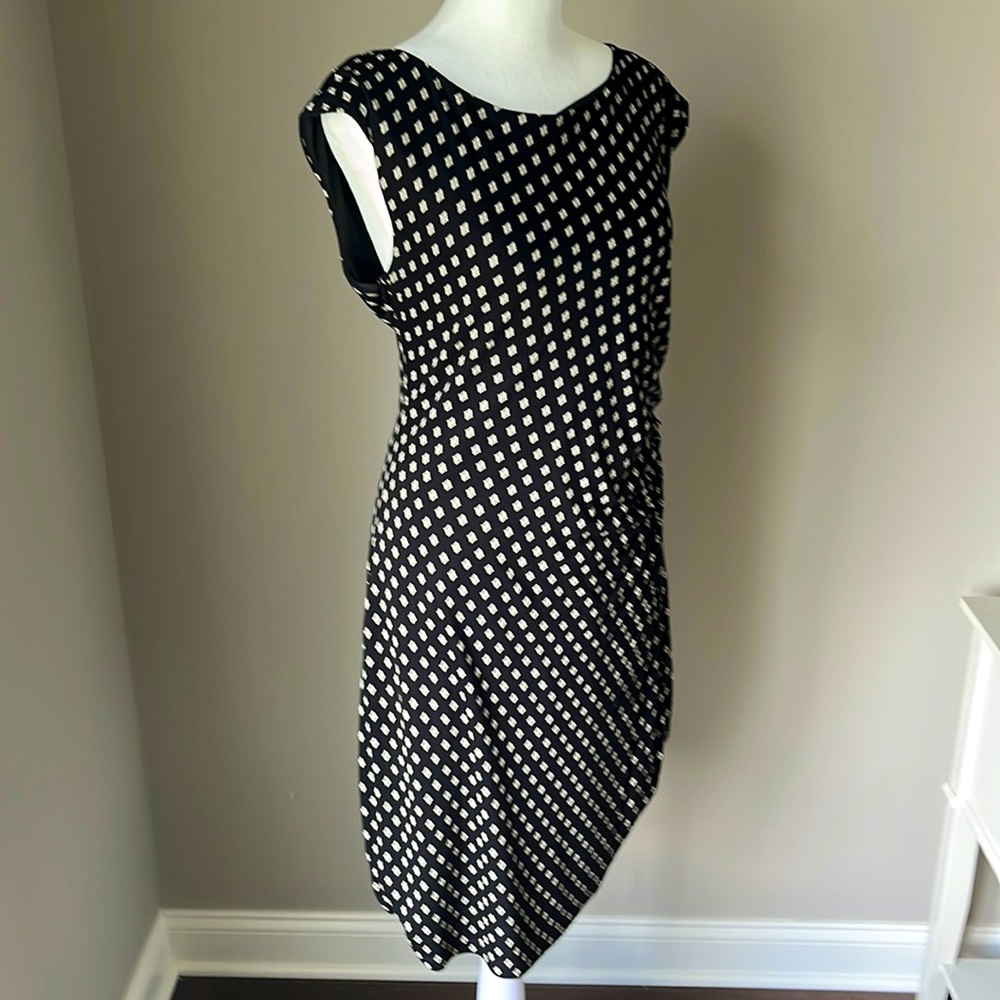 LOFT Black & White Dress Size M